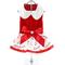 Show in main carousel: Doggie Design Holiday Candy Canes Dog Harness Dress, Red & White, Large slide 1 of 5
