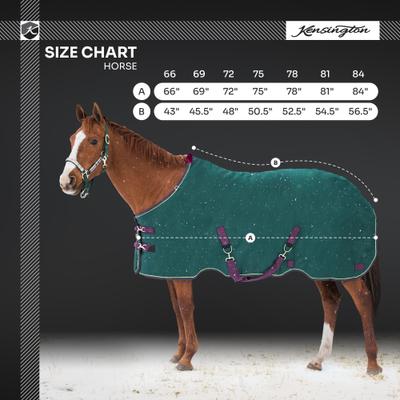 Show full view: Kensington Protective Products Signature Medium Weight Horse Turnout Blanket, 78-in, Navy slide 3 of 10