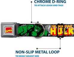 Buckle-Down Marvel Comics The Incredible Hulk Action Poses Dog Collar, Medium: 11 to 16.5-in neck, 1-in wide slide 2 of 8