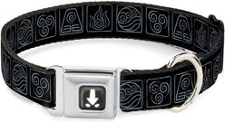 Buckle-Down Nickelodeon Avatar Last Airbender Bending Element Icons Dog Collar, Large: 20 to 31-in neck, 1.5-in wide