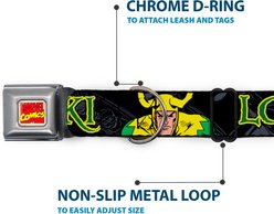Buckle-Down Marvel Comics Loki in Action Dog Collar, Medium: 16 to 23-in neck, 1.5-in wide slide 2 of 8
