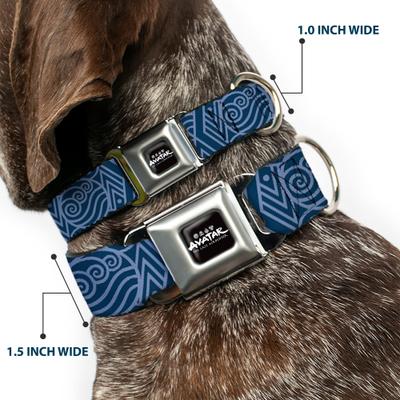 Show full view: Buckle-Down Nickelodeon Avatar Last Airbender Water Element Symbol Dog Collar, Small: 9.5 to 13-in neck, 1-in wide slide 2 of 8