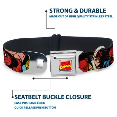 Show full view: Buckle-Down Marvel Comics Dog Collar, Small: 13 to 17-in neck, 1.5-in wide slide 5 of 9