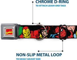 Buckle-Down Marvel Comics Dog Collar, Large: 15 to 24-in neck, 1-in wide slide 2 of 8
