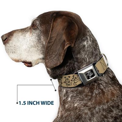 Show full view: Buckle-Down Grateful Dead Dancing Bears Dog Collar, Medium: 16 to 23-in neck, 1.5-in wide slide 7 of 8