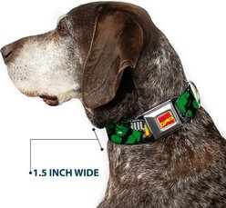 Buckle-Down Marvel Comics The Incredible Hulk Action Poses Dog Collar, Large: 20 to 31-in neck, 1.5-in wide slide 2 of 8