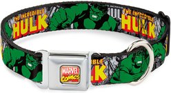 Buckle-Down Marvel Comics The Incredible Hulk Action Poses Dog Collar, Small: 13 to 17-in neck, 1.5-in wide
