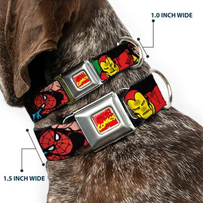 Show full view: Buckle-Down Marvel Comics Dog Collar, Small: 13 to 17-in neck, 1.5-in wide slide 3 of 9
