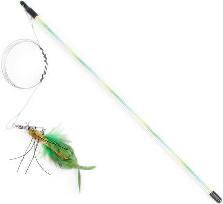 Show full view: allforpaws Natural Instinct Cat Bait Dragon Fly Wand Cat Toy slide 2 of 6