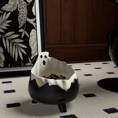 Show full view: Happy & Polly Ghost Cat Drinking Fountain & Elevated Cat Bowl Set, 50-oz slide 3 of 9