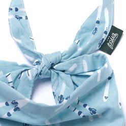 The Paws Ski Cotton Dog Bandana, Blue, Large slide 2 of 6