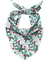 The Paws Yule Cotton Dog Bandana, Green, X-Large