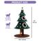 Show in main carousel: Wooflex 2-Tier Festive Cute Christmas 52-in Fleece Cat Tree Tower & Condo with Teaser Toy, Green slide 2 of 9