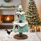 Show in main carousel: Wooflex 2-Tier Christmas Play Activity Center 63-in Fleece Cat Tree Tower with Festive Teaser Toy, Green slide 1 of 10