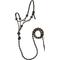 Show in main carousel: Weaver Equine Rope Horse Halter with Attached Lead, Average: 5/16-in, Black/Beige slide 1 of 2