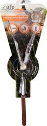 allforpaws Natural Instinct Swirling Feather Wand Teaser Cat Toy