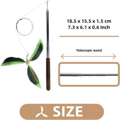 Show full view: allforpaws Natural Instinct Feather CopterWand Cat Toy slide 8 of 9