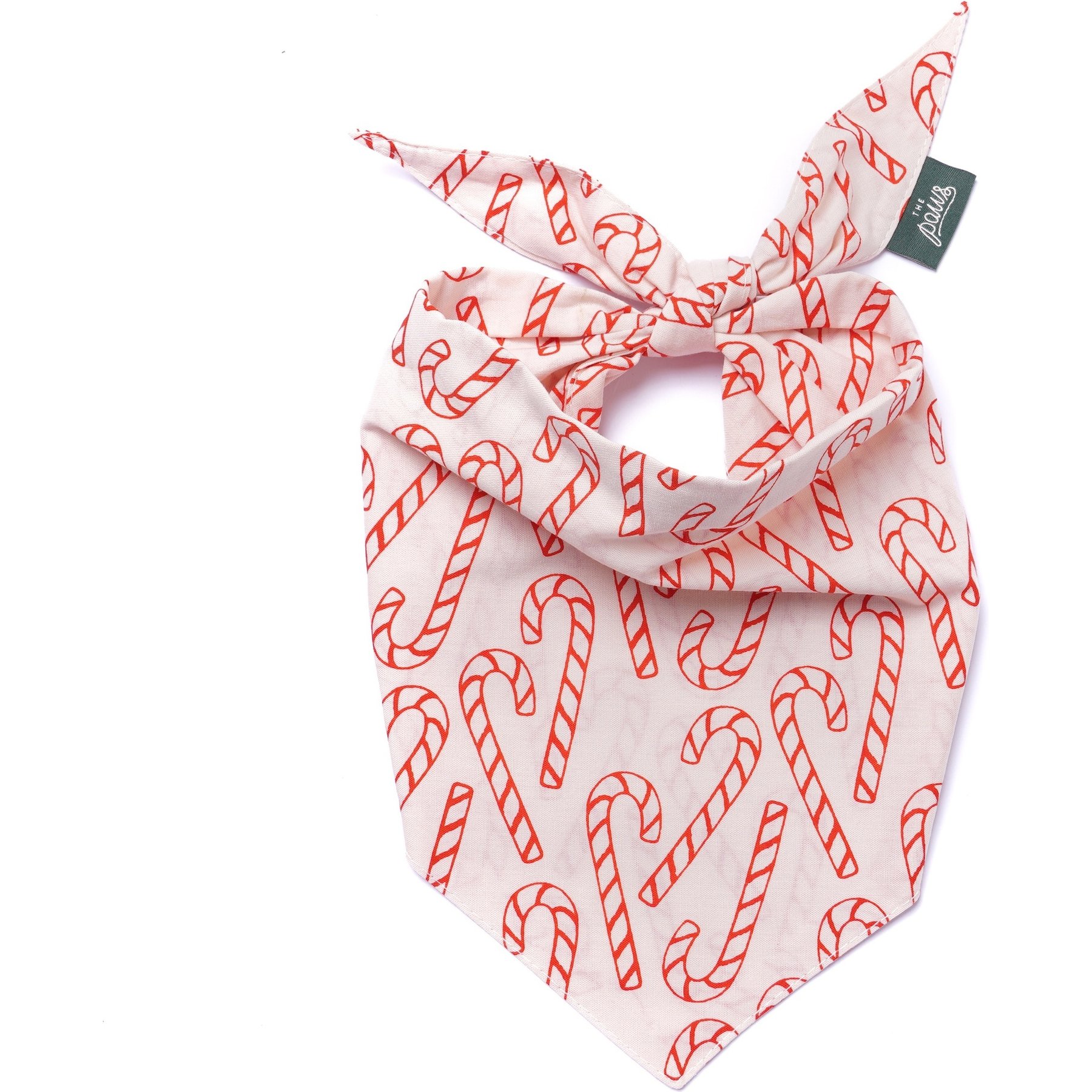 The Paws Elfie Cotton Dog & Cat Bandana, Pink, Small