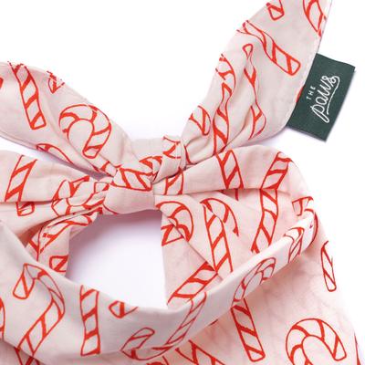 Show full view: The Paws Elfie Cotton Dog Bandana, Pink, Small slide 3 of 4