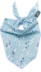 The Paws Ski Cotton Dog Bandana, Blue, Large