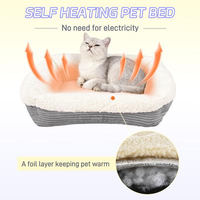 Show full view: Niubya Indoor Furniture Style Sofa Dog & Cat Bed with Slip Resistant Bottom, Grey slide 4 of 10