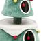 Show in main carousel: Wooflex 2-Tier Christmas Play Activity Center 63-in Fleece Cat Tree Tower with Festive Teaser Toy, Green slide 8 of 10