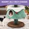 Show in main carousel: Wooflex 2-Tier Christmas Play Activity Center 63-in Fleece Cat Tree Tower with Festive Teaser Toy, Green slide 5 of 10