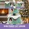 Show in main carousel: Wooflex 2-Tier Christmas Play Activity Center 63-in Fleece Cat Tree Tower with Festive Teaser Toy, Green slide 4 of 10