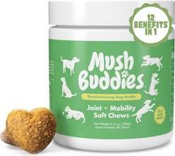 Mush Buddies Hip & Joint Soft Chew Supplement for Dogs, 60 count slide 1 of 8
