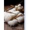 Show in main carousel: EYS Furbul Sustainable Handmade Long Wool Sheepskin Snuggle Ball Plush Dog Toy, Ivory slide 8 of 8