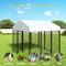 Show in main carousel: Xbrigh Heavy Duty Outdoor Anti-Rust Galvanized Welded Wire Steel Dog Kennel with Waterproof Roof Cover & Secure Lock, Silver, Medium slide 8 of 9