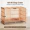 Show in main carousel: Xbrigh Heavy Duty Indestructible Escape Proof Steel Double Door Dog Crate with Wheels & Removable Tray, Large: 48 inch, Orange slide 3 of 6