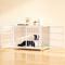 Show in main carousel: Xbrigh Heavy Duty Indoor Wooden Furniture Style End Table Dog Crate with Multiple Secure Locks, White, Large: 42 inch slide 2 of 11