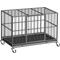 Show in main carousel: Xbrigh Indoor Heavy Duty Steel Escape Proof Double Door Dog Crate with Removable Tray & Wheels, Black, 38 inch slide 1 of 9