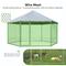 Show in main carousel: Xbrigh Heavy Duty Outdoor Galvanized Enclosure Dog Kennel with Waterproof Cover & Security Lock, Silver, Medium slide 2 of 10