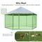 Show in main carousel: Xbrigh Heavy Duty Outdoor Galvanized Enclosure Dog Kennel with Waterproof Cover & Security Lock, Silver, Large slide 2 of 10