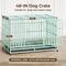 Show in main carousel: Xbrigh Heavy Duty Indestructible Escape Proof Steel Double Door Dog Crate with Wheels & Removable Tray, Large: 48 inch, Green slide 3 of 6