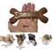 Show in main carousel: Augie Bones Mini Bacon Plant Based Tough Dog Chew Toy, Brick Red, 6.5-in, 1 count slide 2 of 3