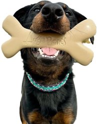 Augie Bones Mega Peanut Butter Plant Based Tough Dog Chew Toy, Tan, 9.5-in, 1 count slide 2 of 5