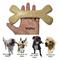 Show in main carousel: Augie Bones Mighty Peanut Butter Plant Based Tough Dog Chew Toy, Tan, 7.5-in, 1 count slide 6 of 6