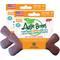 Show in main carousel: Augie Bones Tiny Softer Bacon Dog Chew Toy, Brick Red, 4.5-in, 2 count slide 1 of 2