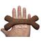 Show in main carousel: Augie Bones Mini Softer Bacon Plant Based Puppy & Senior Dog Chew Toy, Brick Red, 6.5-in, 2 count slide 3 of 3