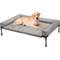 Show in main carousel: Veehoo Elevated Dog Bed with Bolster Mat, Sky Grey, Large slide 1 of 10