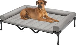 Veehoo Elevated Dog Bed with Bolster Mat, Sky Grey, XX-Large