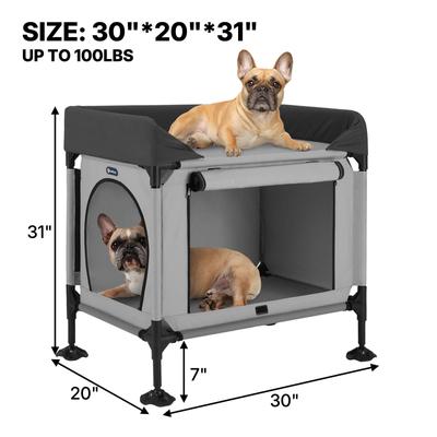 Show full view: Veehoo Beside Dog Bunk Bed, Grey slide 3 of 10