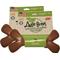 Show in main carousel: Augie Bones Mighty Bacon Plant Based Tough Dog Chew Toy, Brick Red, 7.5-in, 2 count slide 1 of 1