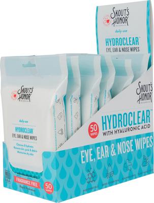 Show full view: Skout's Honor HydroClear Eye, Ear & Nose Dog & Cat Grooming Wipes, 50 count slide 7 of 8