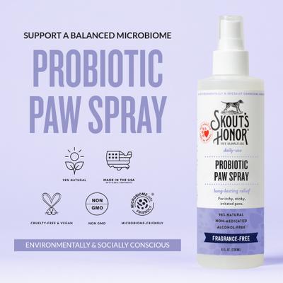 Show full view: Skout's Honor Probiotic Dog & Cat Paw Spray, 8-fl oz bottle slide 2 of 11
