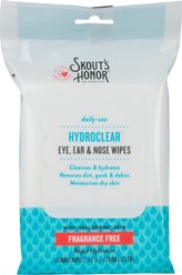 Skout's Honor HydroClear Eye, Ear & Nose Dog & Cat Grooming Wipes, 50 count