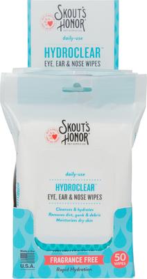Show full view: Skout's Honor HydroClear Eye, Ear & Nose Dog & Cat Grooming Wipes, 50 count slide 6 of 8